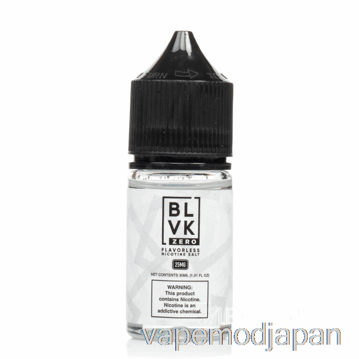 Vape Mod フレーバーレス - Blvk ソルト - 30ml 25mg